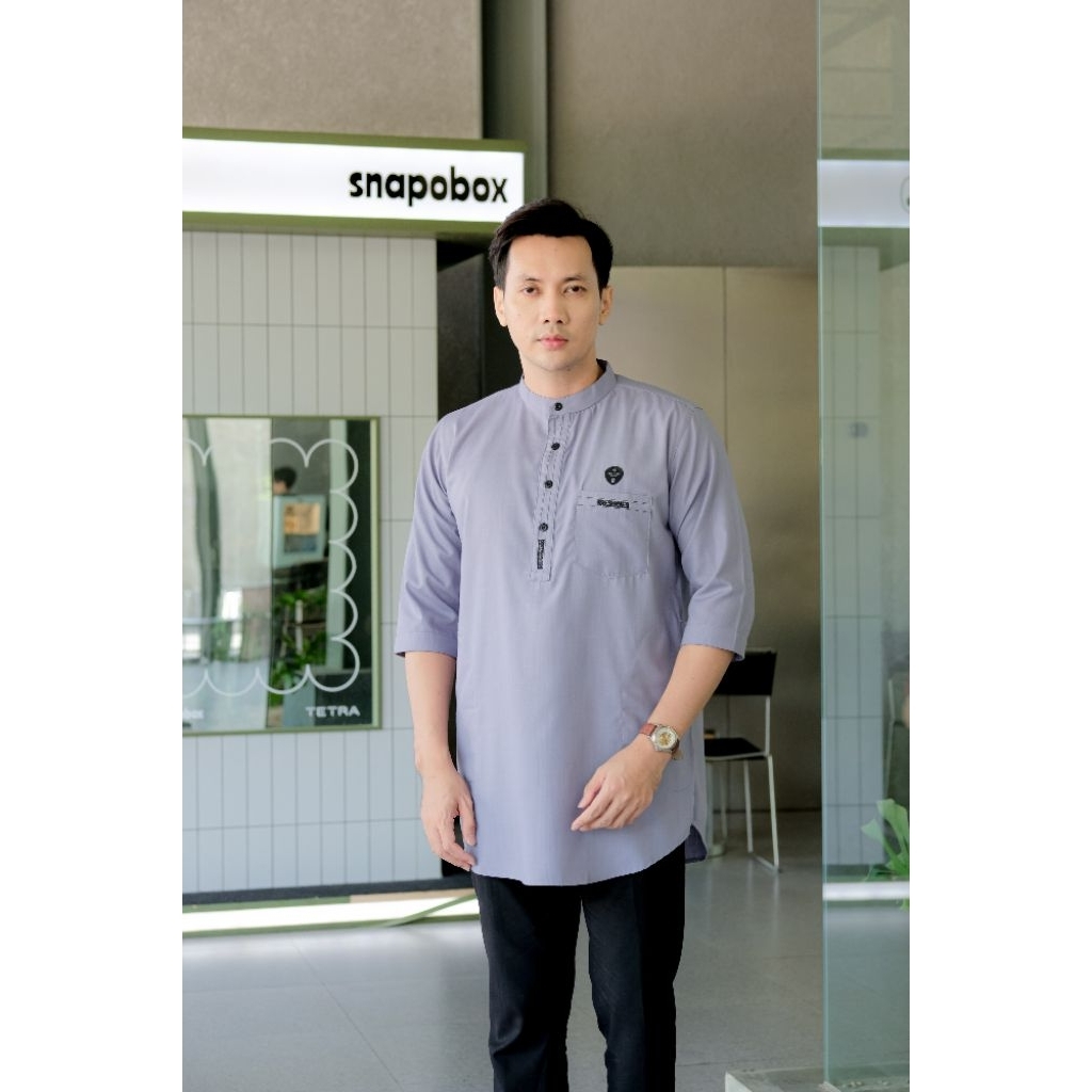 Baju Koko Kurta Ilnaaf Lengan 3/4