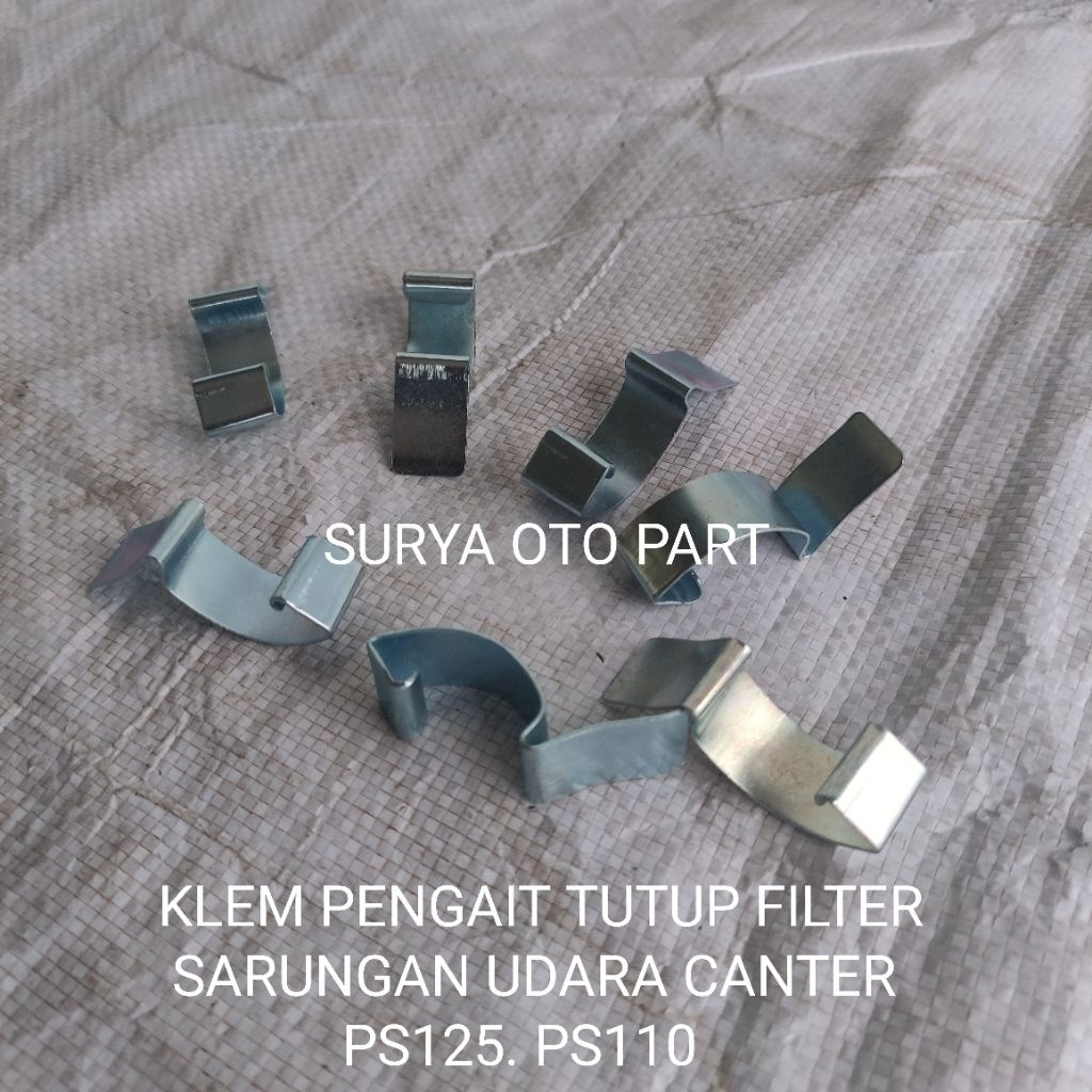 KLEM KANCING PENGAIT TUTUP FILTER SARINGAN UDARA CANTER  PS125/PS110