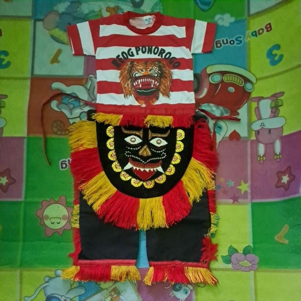 SET BAJU JARANAN , GANONG EMBONG MOTE ANAK PONOROGO / SET KUDA LUMPING / KUDA SENTEREWE / SET BAJU B