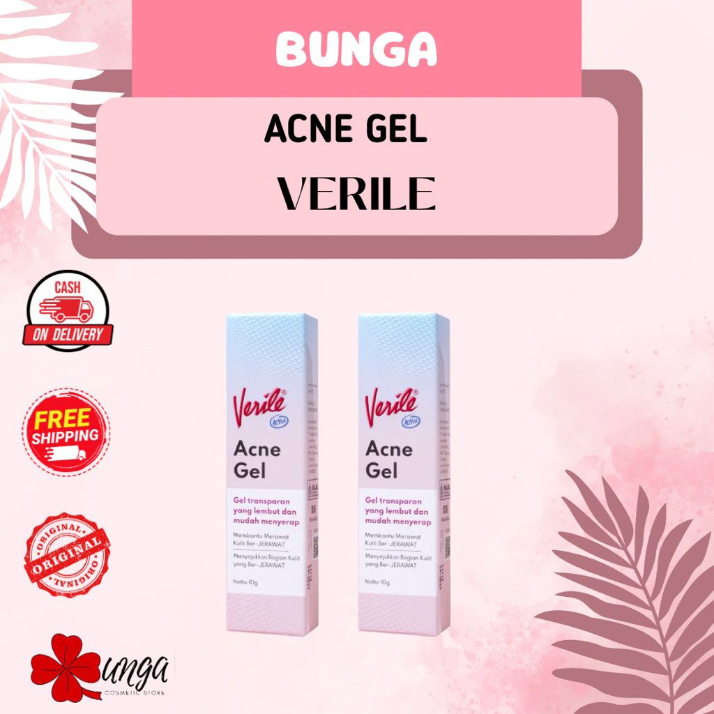 BUNGA - Verile Acne Gel / Acne Gel Verile / Verile Totol Jerawat
