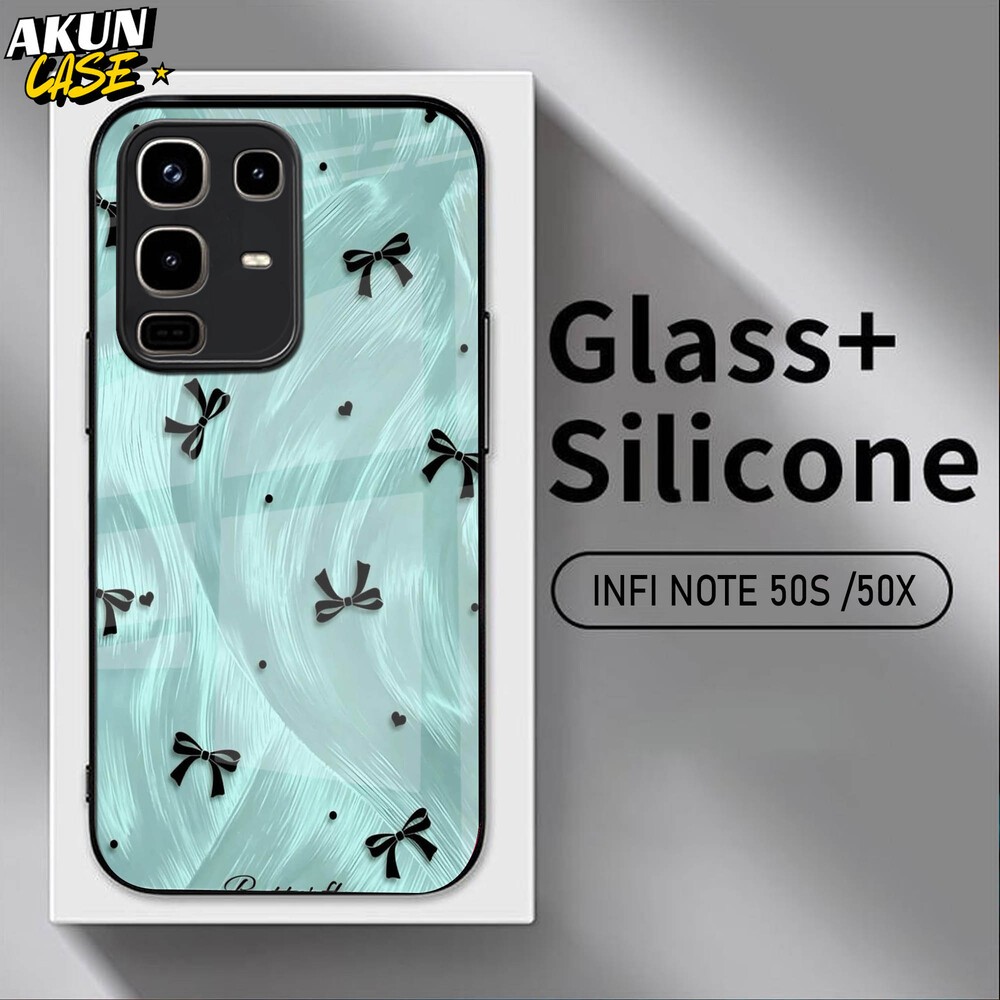 (B26) Softcase Kaca Acrilik For IINFINIX NOTE 50 50S 50X 50 PRO   - AkunCase