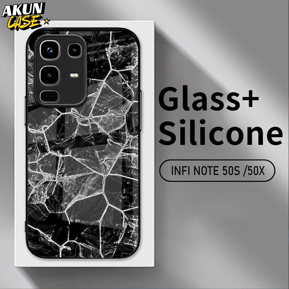 (B61) Softcase Kaca Acrilik For IINFINIX NOTE 50 50S 50X 50 PRO   - AkunCase