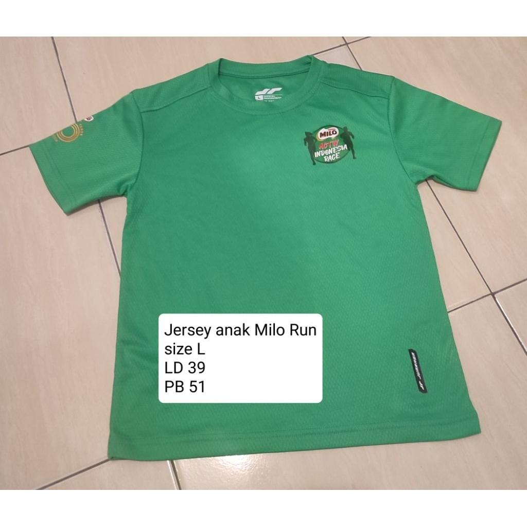 Jersey Anak Milo Run Preloved
