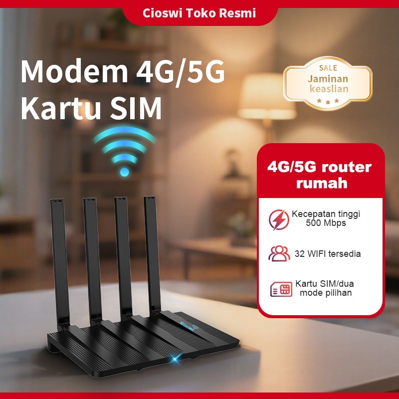 Cioswi Router 4G 500Mbps  Wireless Modem Router Sim Card Unlock All Operator