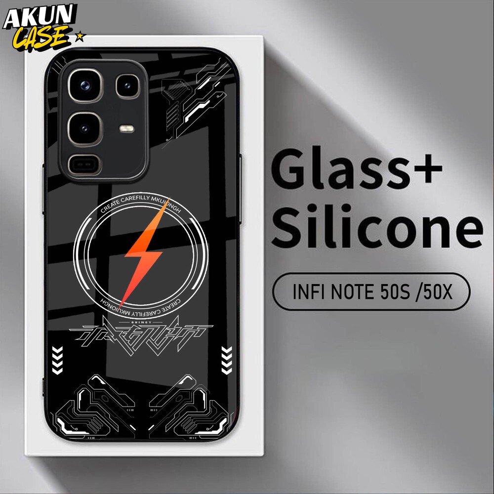 (B156) Softcase Kaca Acrilik For IINFINIX NOTE 50 50S 50X 50 PRO   - AkunCase