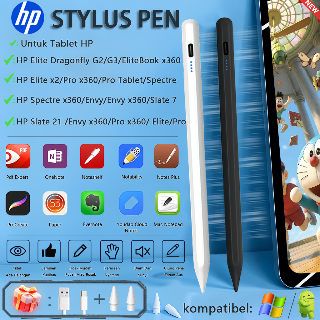 [✅100%Asli asli Garansi 24 Bulan✅][Produk baru][COD]HP Stylus Pen For HP Elite Dragonfly/Elite x2/El