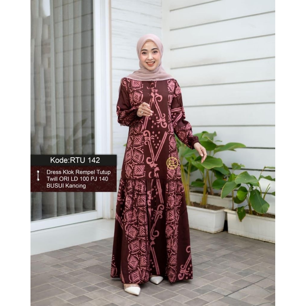 Gamis Elzhaf Ld 100/ gamis Twill motif premium