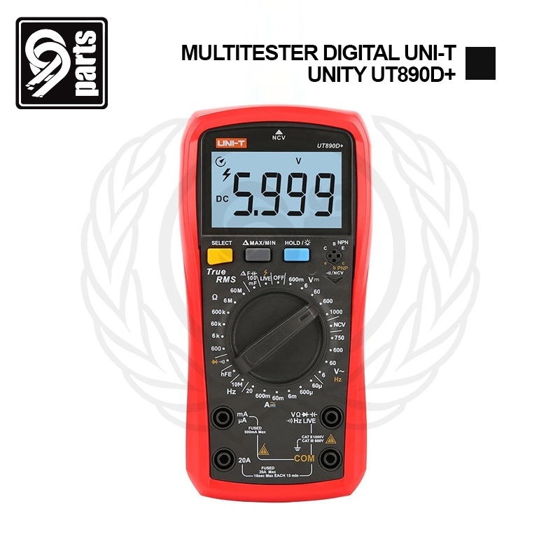 Multitester Digital Uni-T Unity UT890D+ / Multimeter Digital UT890D Plus /  UNI-T UT890D+ True RMS D