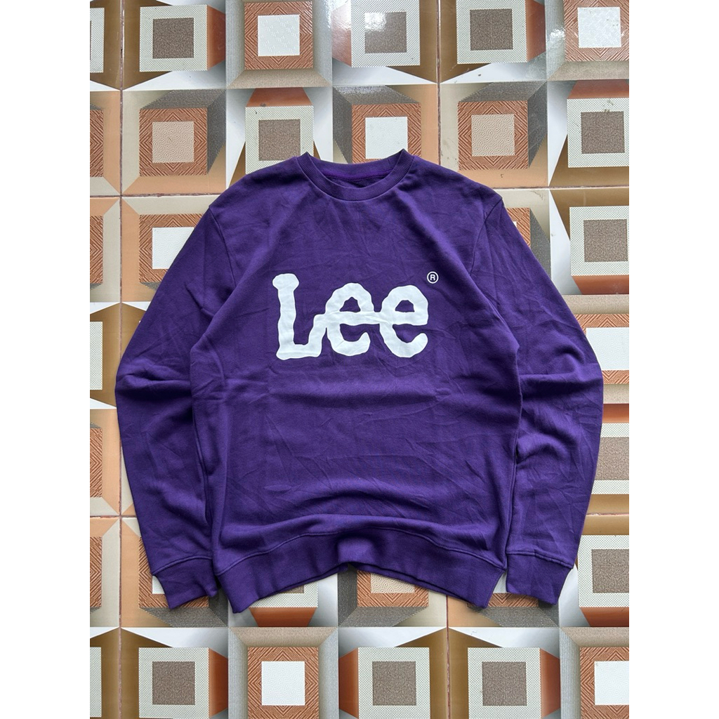 crewneck lee second purple