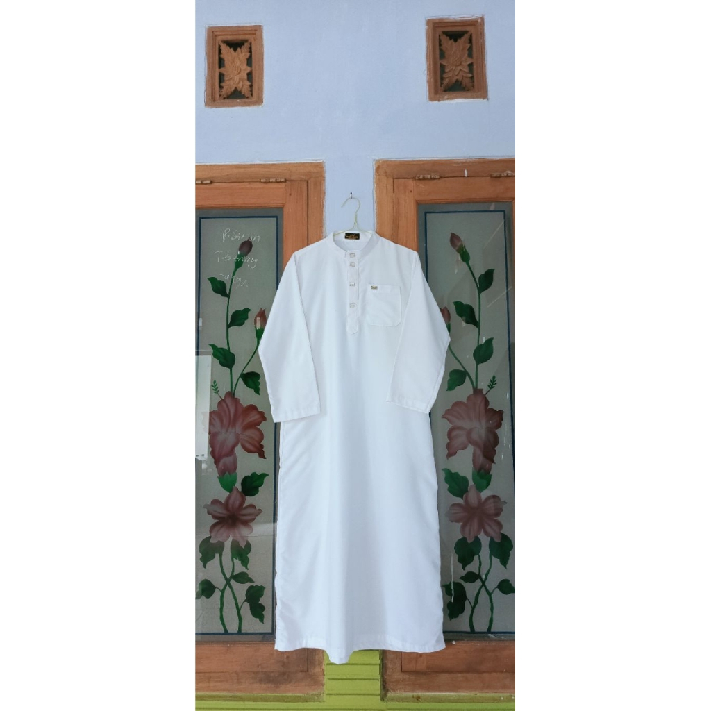 Gamis anak pria putih pl brand Al muhajir