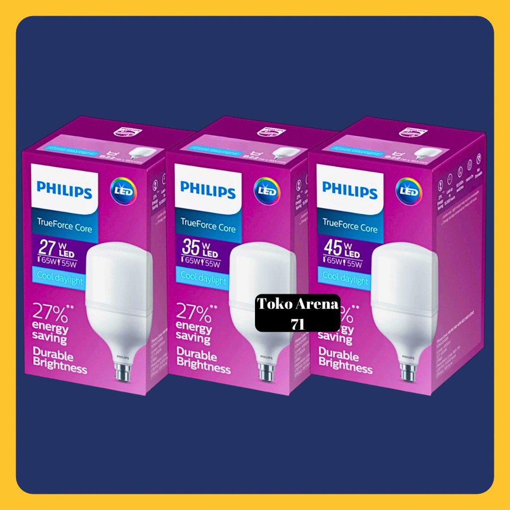 Lampu LED Philips Trueforce Core 27W 35W 40W Tforce Core 27 Watt 35 Watt 40 Watt Bulb Original Grosi