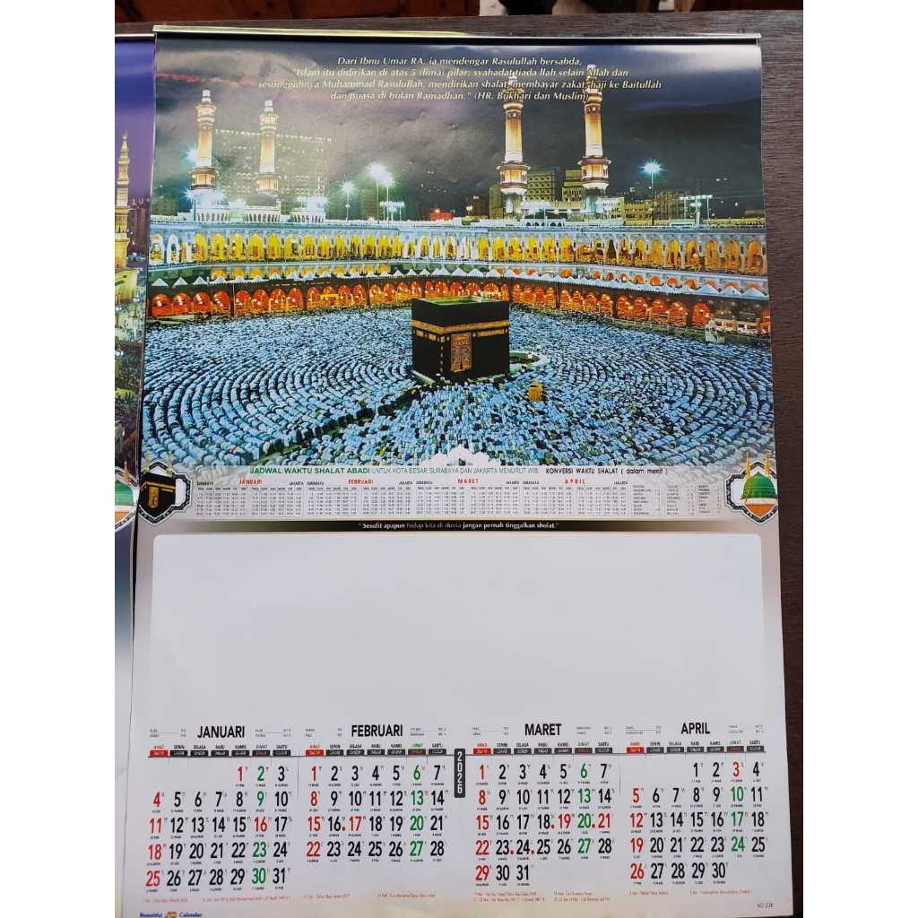new almanak Kalender Baru Catur Wulan Tri Wulan 2026 ada tanggal arab hijriyah
