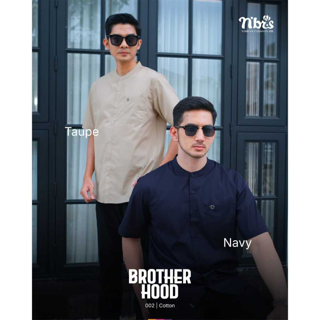 Kemeja Atasan Cowo Brotherhood 002 Nibras Terbaru