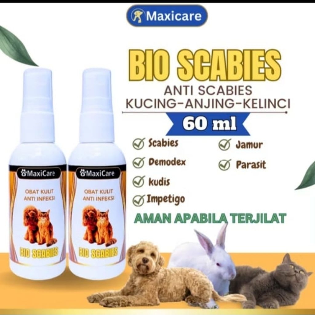 Bio scabies... obat scabies kucing.. untuk mengobati jamur, scabies dll. isi 60 ml