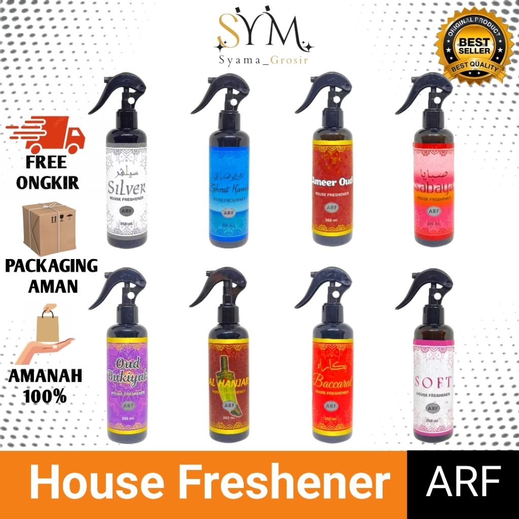 Parfum Pewangi Pengharum Ruangan Kamar Tidur & Pakaian Arab  Spray Premium 250 ML