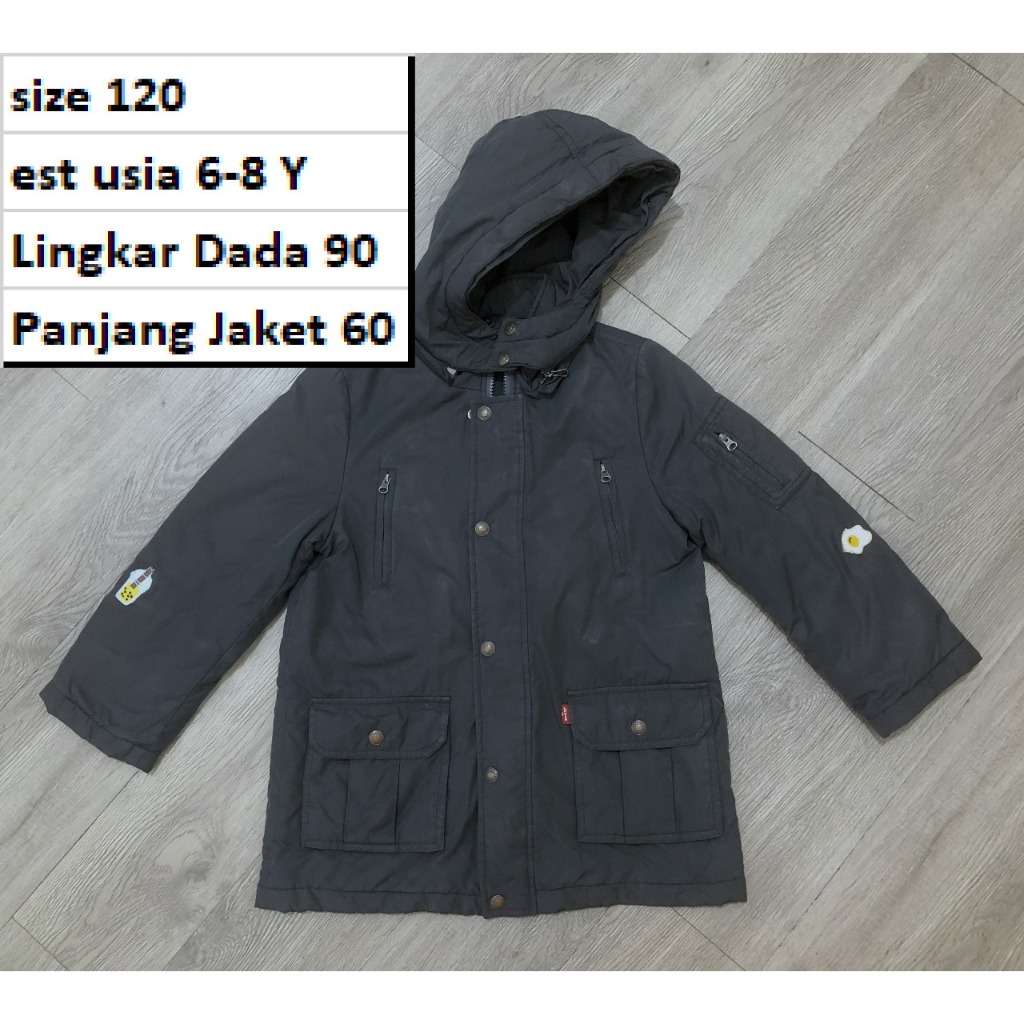 Jaket LEVIS - Jaket Outdoor Parka Hoodie Waterproof Preloved Second Anak Remaja Dewasa