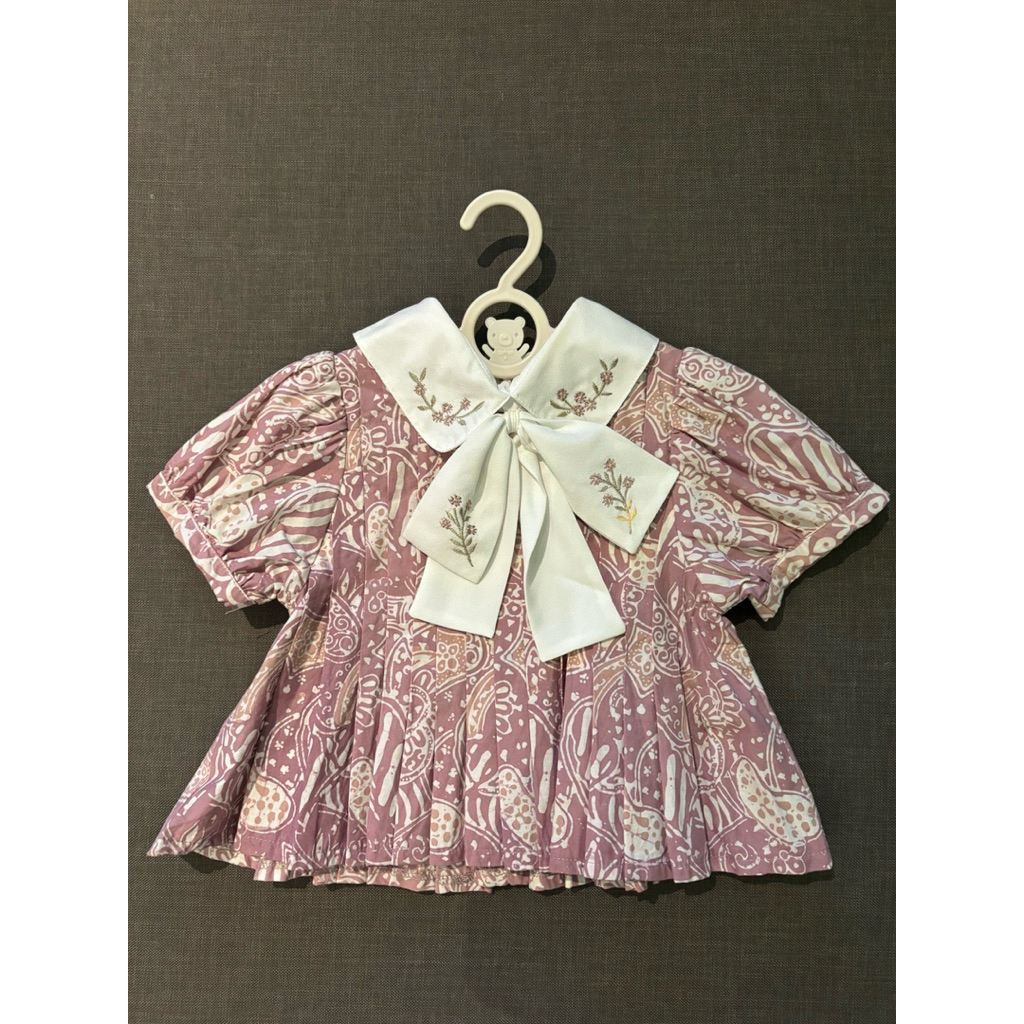 PrelovedBlouseAtasanBatikAnakPerempuan2tahun3tahunBatikKepikCantikEleganCutePink