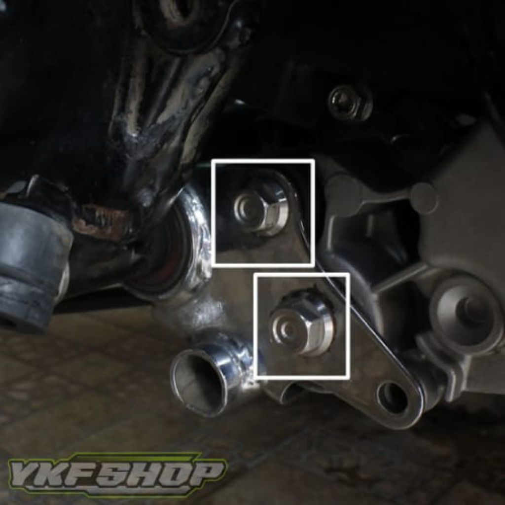 SATU SET BAUT ENGINE MOUNTING MIO SPORTY SMILE FINO SOUL PROBOLT STAINLESS ORIGINAL HENG THAILAND