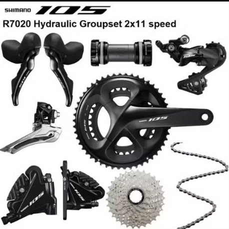 Groupset Shimano 105 R7020 Hydraulic Disc Brake 2×11 Speed