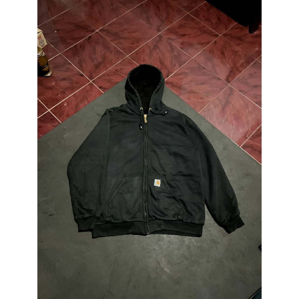 Preloved Zip Hoodie Carhartt Rain Defender Thermal Lined Second