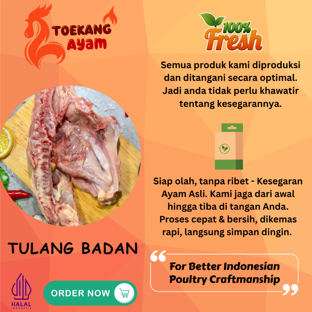 [JAKPUS] Tulang punggung ayam / KRK / Kerongkongan Ayam