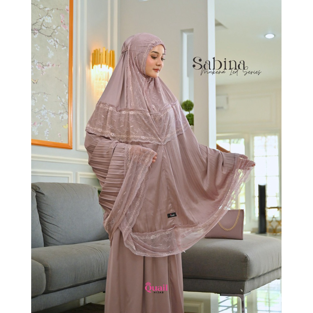Quail Hijab Mukena Sabina Luxury Mukenah Dewasa Premium Original Quail Hijab