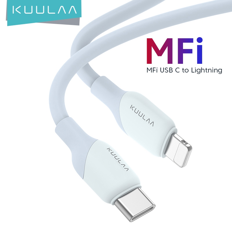 IPHONE [Apple Mfi Bersertifikat] KUULAA 30W Tipe C Ke Kabel Petir Untuk Iphone14 13 12 pro max Seri 