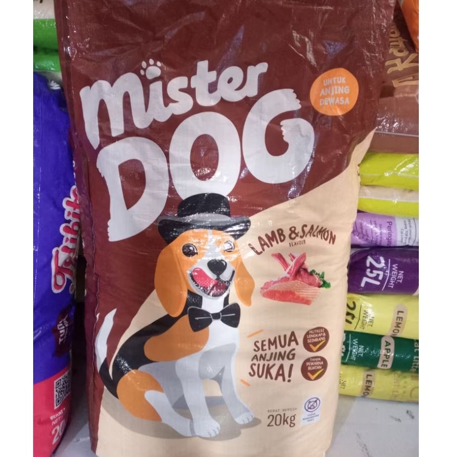 Dogfood Mister Dog 20kg 20 kg Lamb Salmon dog food makanan anjing bagus murah
