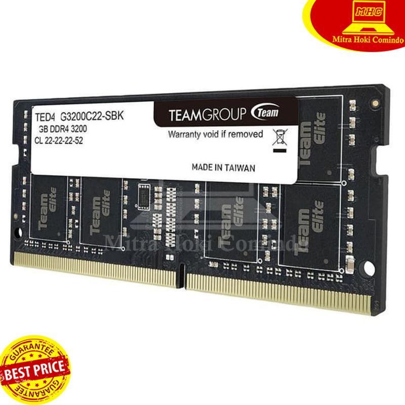 RAM LAPTOP DDR4 8GB 3200MHz TEAM Elite SODIMM DDR4 8GB 3200MHz
