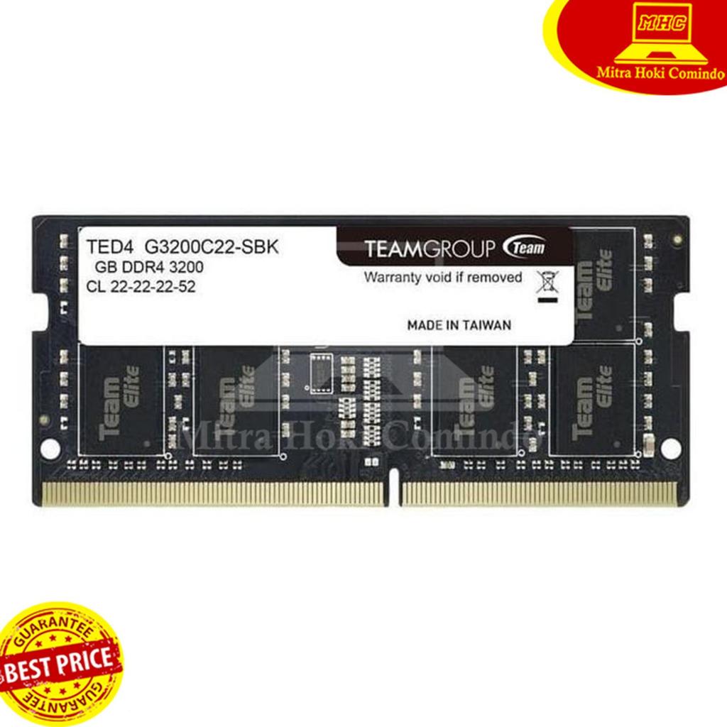 RAM LAPTOP DDR4 4GB 2666MHz TEAM Elite SODIMM DDR4 4GB 2666MHz