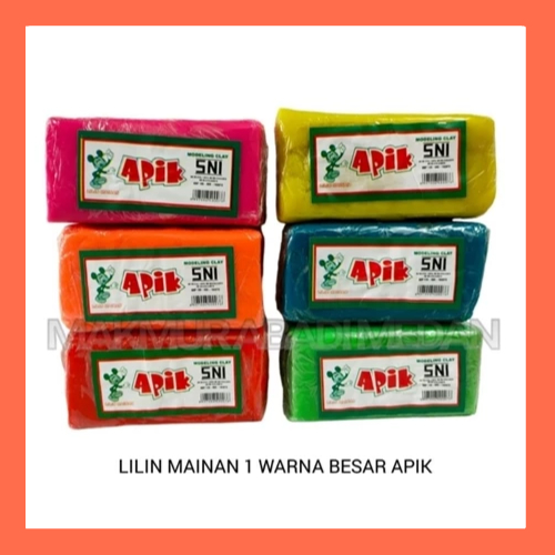 APIK lilin mainan anak plastisin 1 warna
