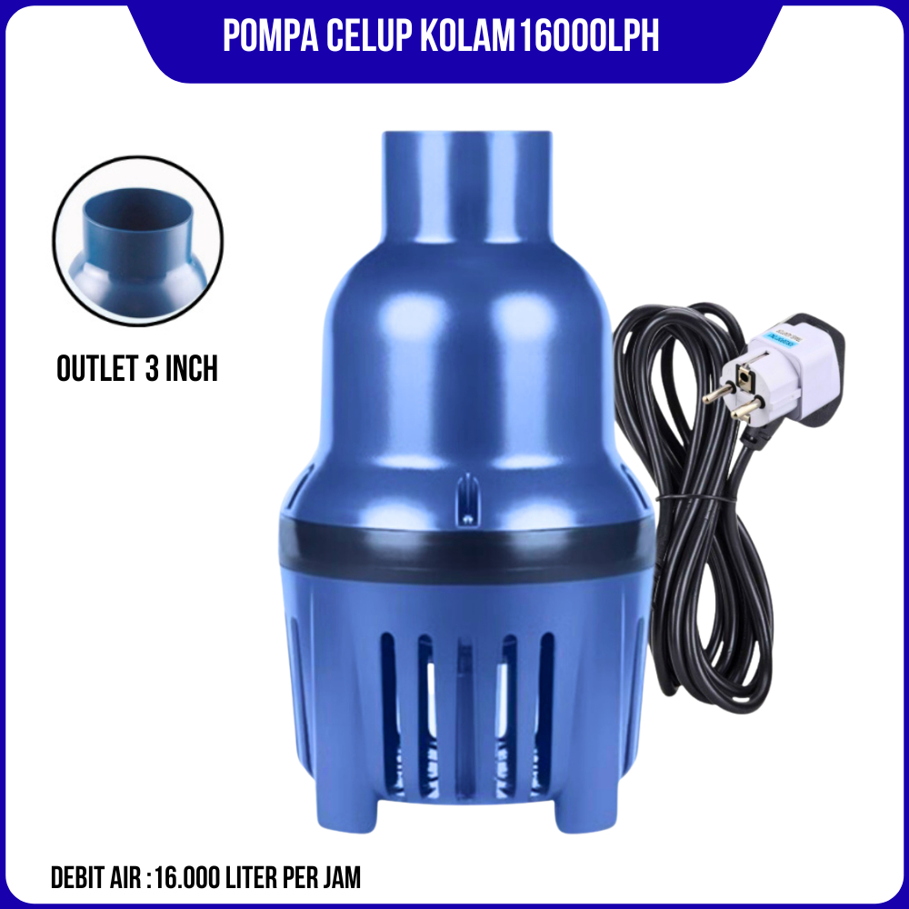 Pompa SOBO 16000 LPH Pompa Kolam Besar Pompa Kuras Air Kolam Genangan Pompa 115WAT