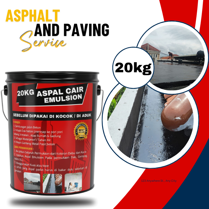Aspal Cair Anti Bocor 20kg Sulusi Rumah Rembes Dan Dinding Retak Ampuh