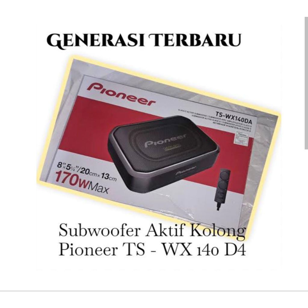 PIONEER Subwoofer Kolong TS WX140DA Subwoofer Kolong Active 8inch- subwoofer kolong audio mobil