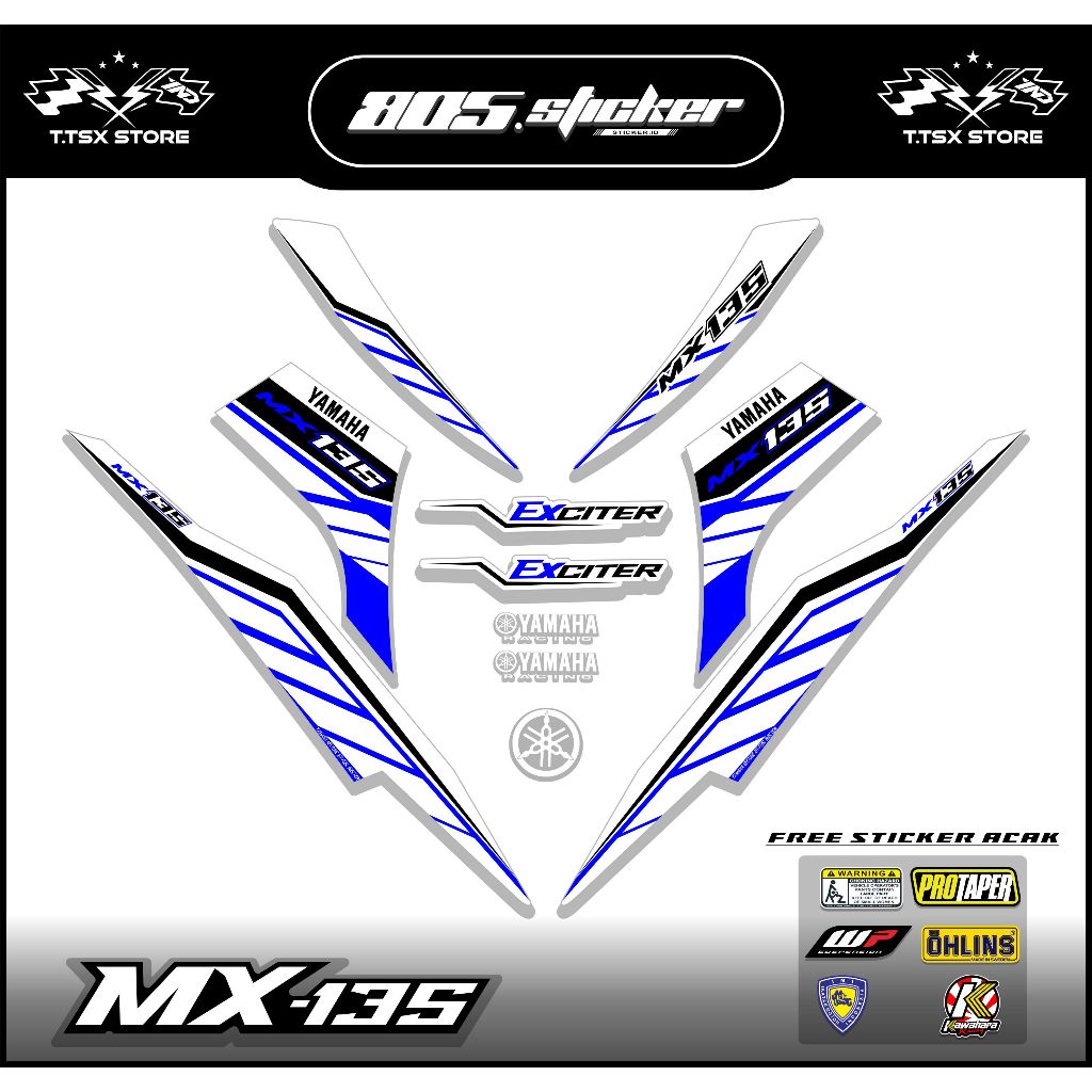 STRIPING JUPITER MX 135 NEW/STIKER MX NEW/STRIPING STIKER MX 135 NEW MOTIF EXCITER GP KEREN