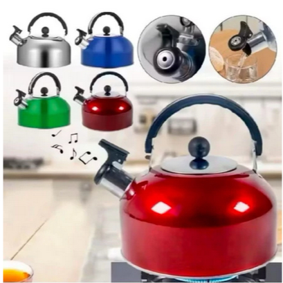 GSE Teko Siul Jumbo 3 liter / Ceret Bunyi / Ketel Stainless Steel Bahan Bagus Original Tea