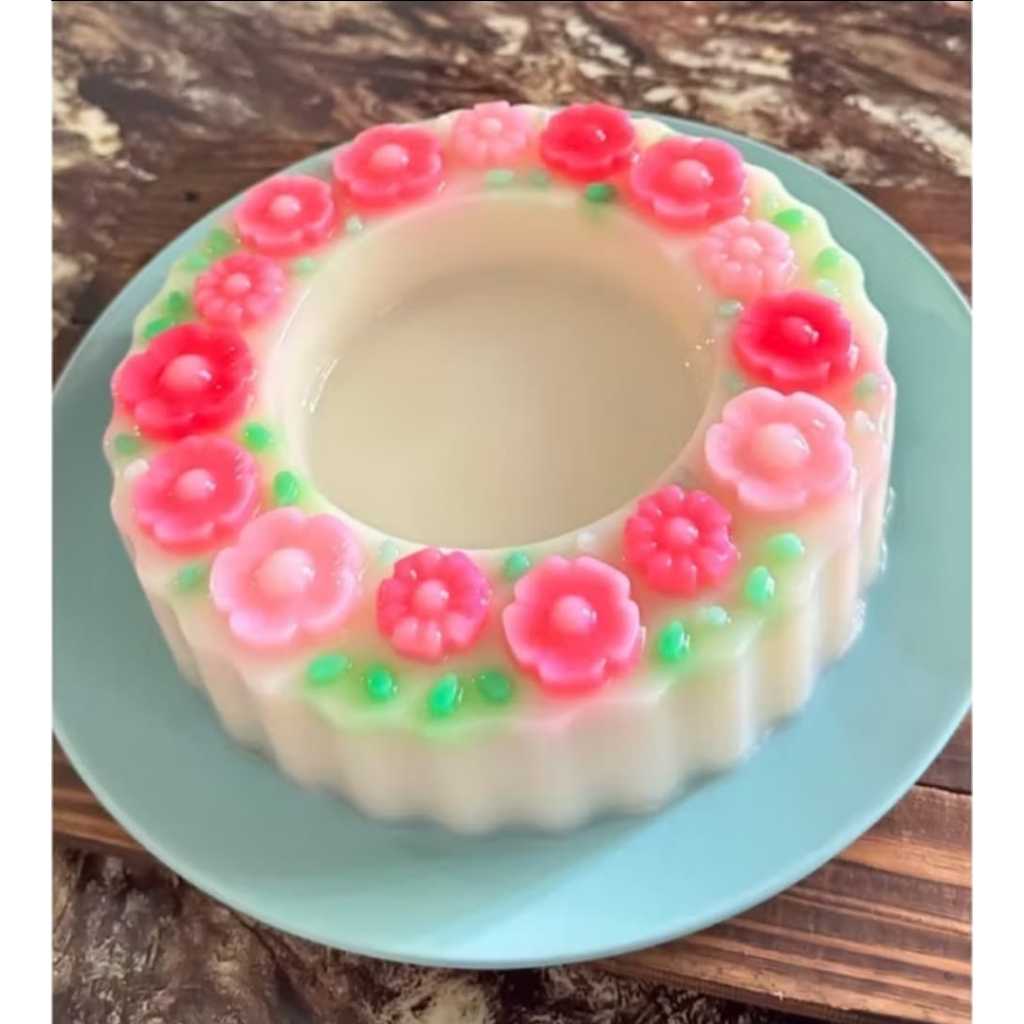 Cetakan Kue Puding Medium Coklat Agar Jelly Sedang Loyang Cake Union 20 Cm