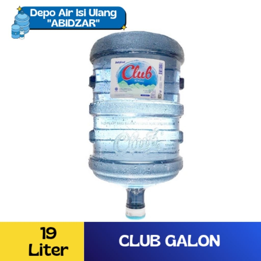 CLUB GALON 19 LITER / AIR MINUM CLUB / CLUB AIR MINERAL 19 LITER