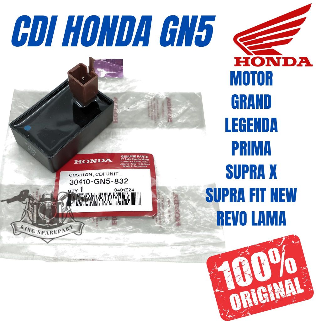CDI HONDA KODE GN5 MOTOR GRAND LEGENDA PRIMA SUPRA X SUPRA FIT NEW REVO LAMA KUALITAS ASLI ORIGINAL