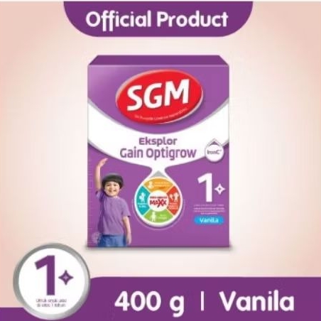 SGM Gain 0-12 bulan dan SGM Gain 1+ 400g