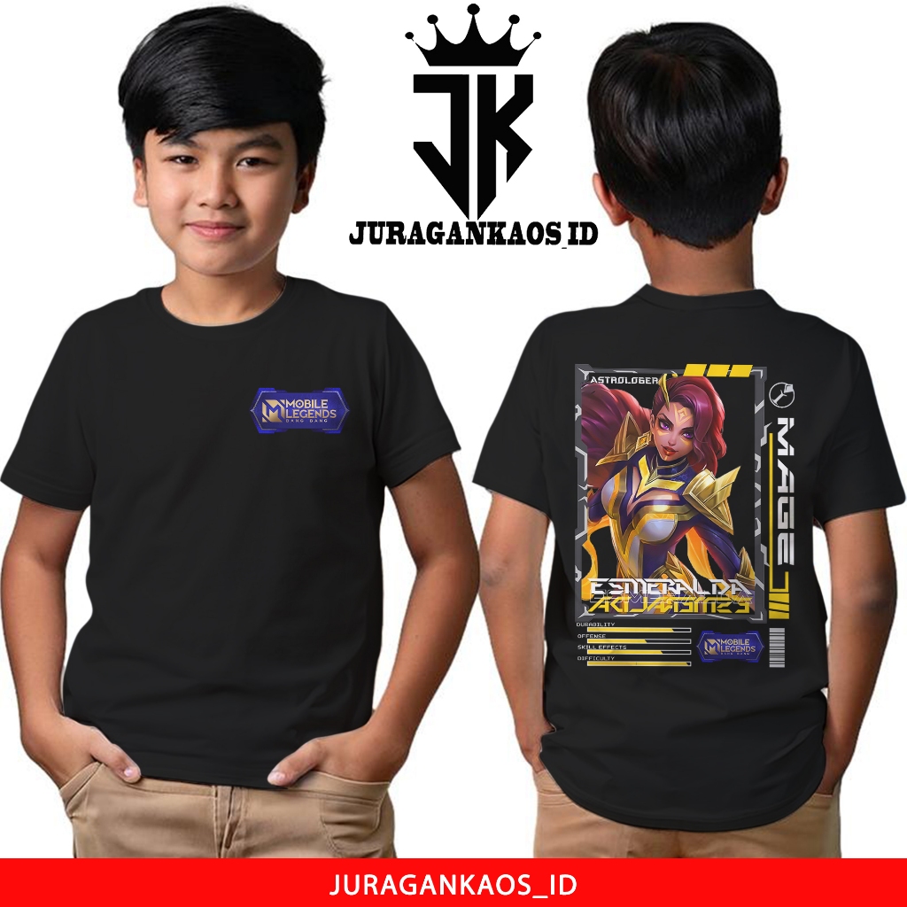 JuraganKaos Anak Motif Mobile Legend Esmeralda The Foreseer Baru - Kaos Anak Usia 1 Tahun Sampai 12 