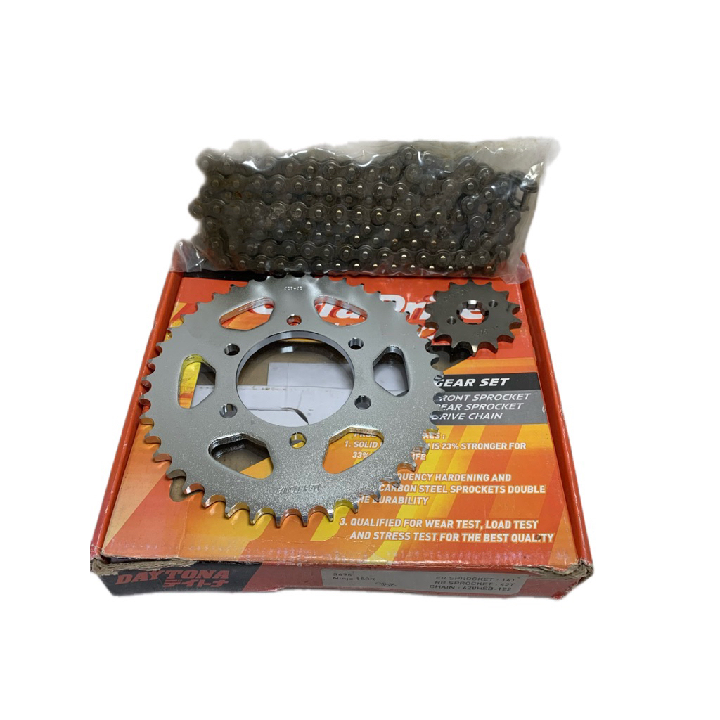 Gear gir ger set rantai chain Daytona kawasaki Ninja 150R