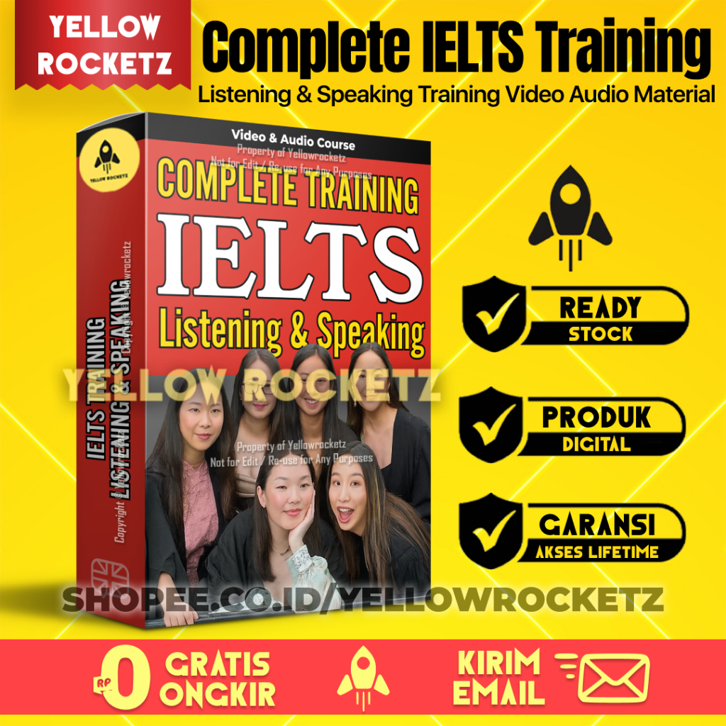 COMPLETE IELTS TRAINING - Materi LISTENING & SPEAKING Pesiapan Tes IELTS Mandiri - Video & Audio
