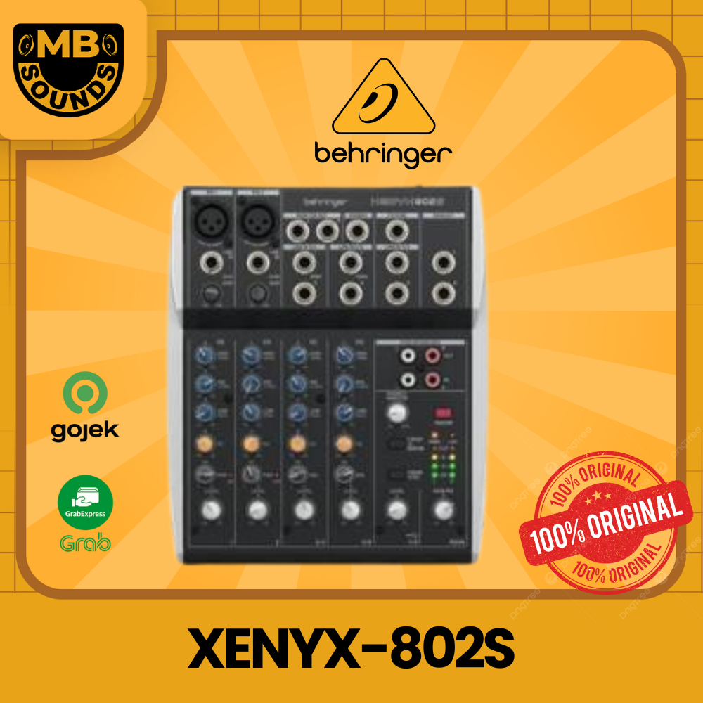 Behringer XENYX 802 S XENYX 802S 8 Channel Mixer Audio ORIGINAL