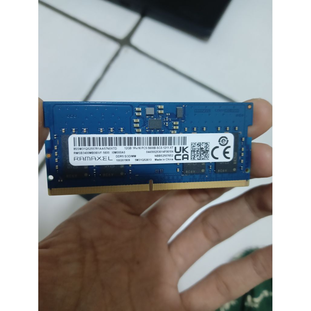 RAM 12GB DDR5 4800MHz