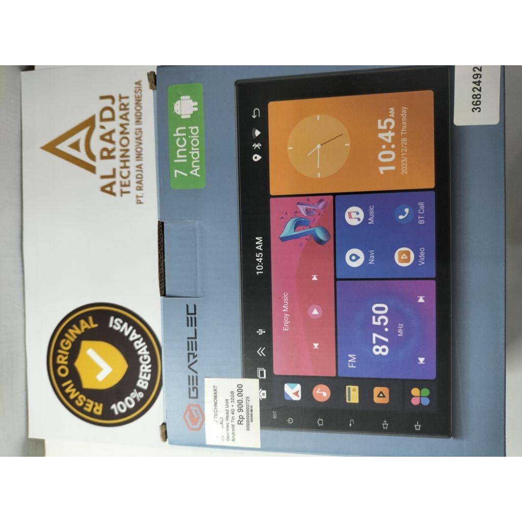 Gearelec Head Unit Android 7in 4G + 32GB