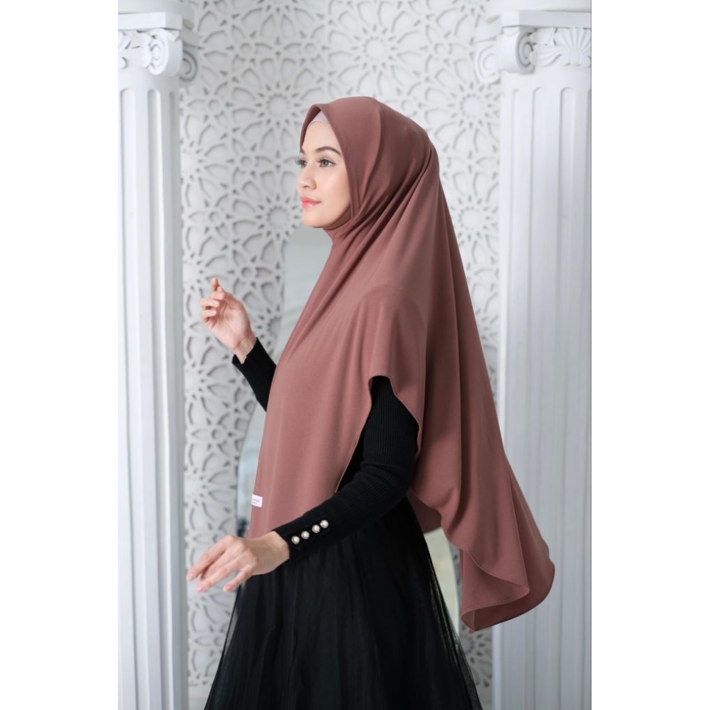Jilbab Instan Malay dengan penutup dagu homemade by Lubna craft