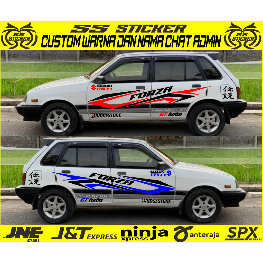 Stiker Stiker Jual Striping universal untuk mobil Suzuki Forsa Termurah Terlaris Terbaru