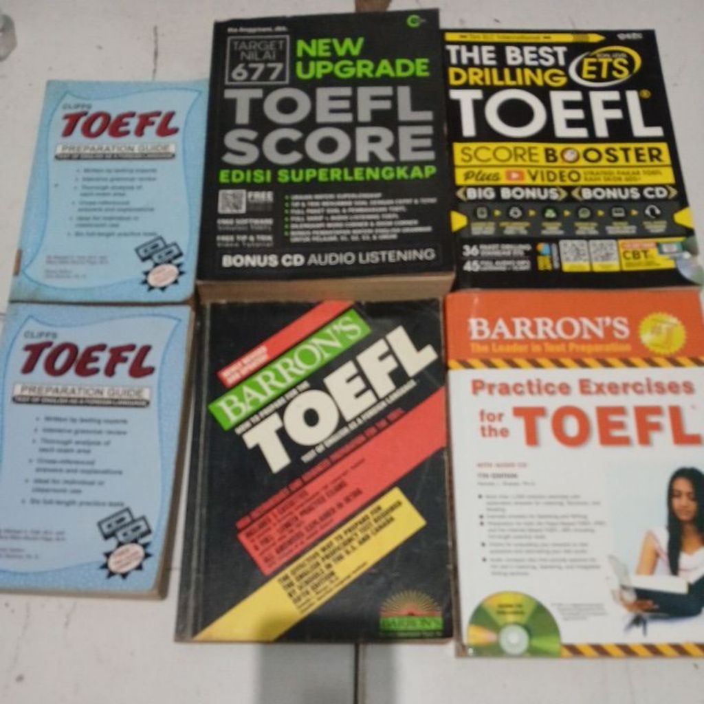 BUKU TOEFL BARRON'S DAN TOEFL LOKAL ORIGINAL