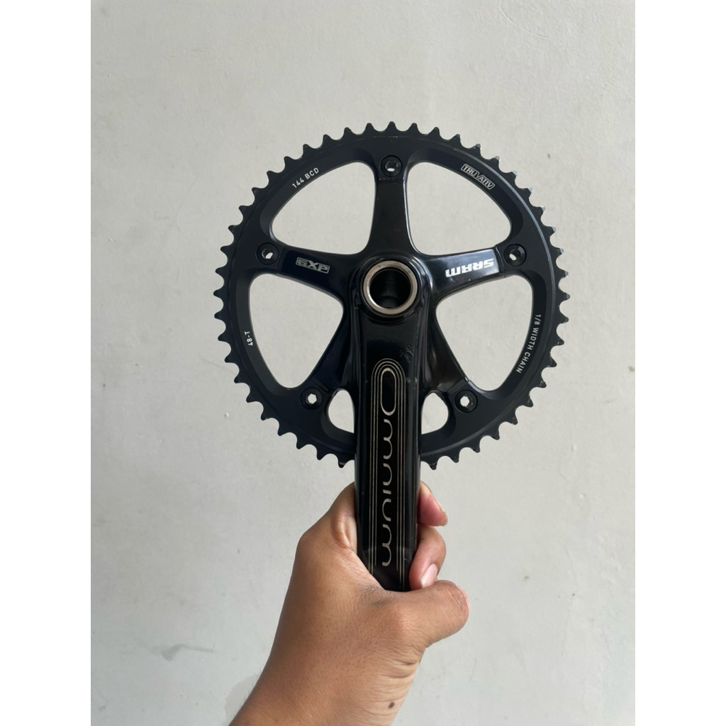 Crankset Sram omnium 48T / 165 mm